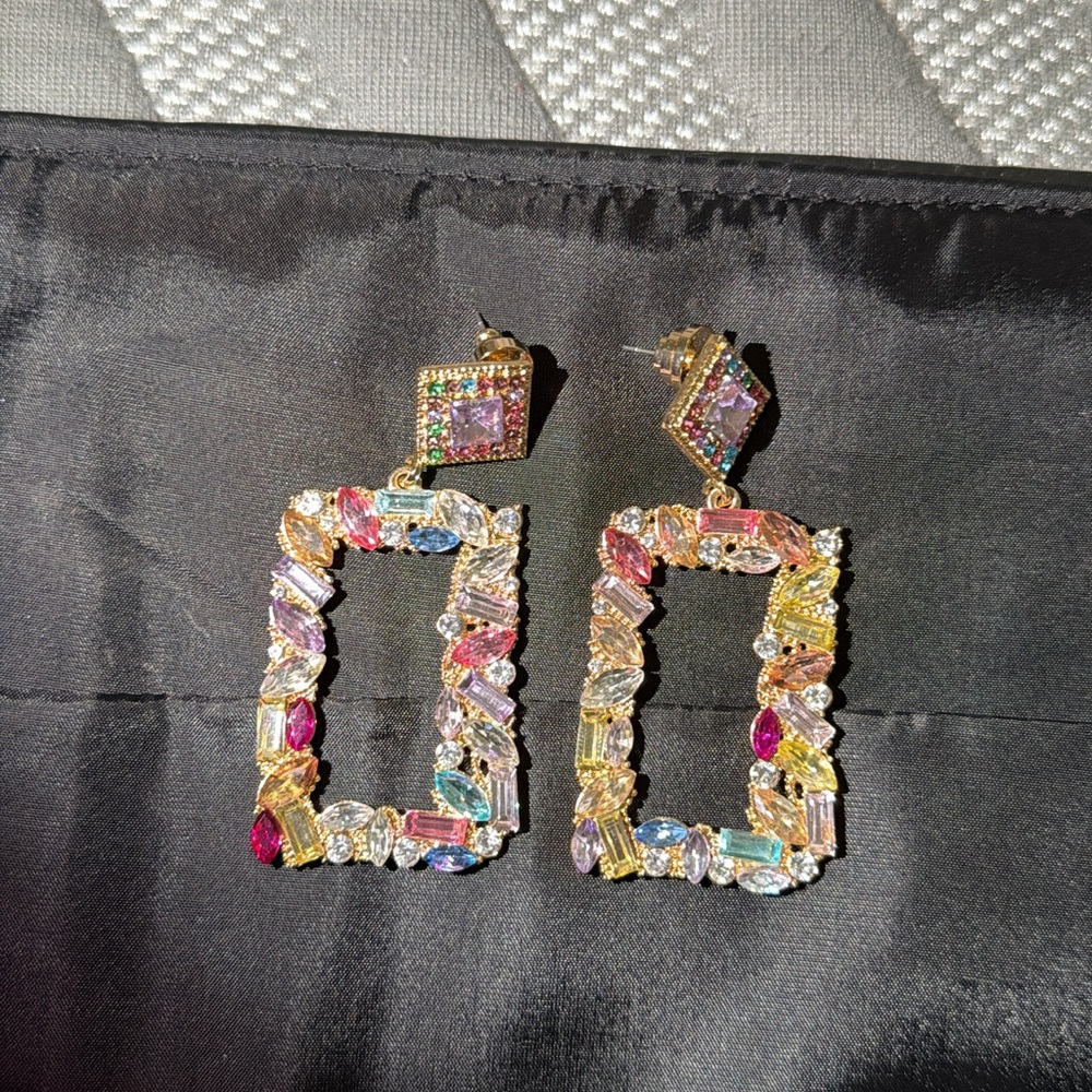 Multicolor Gemstone Earrings